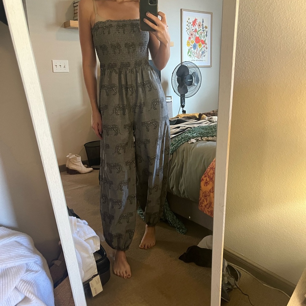Anthro jumpsuit with tigers